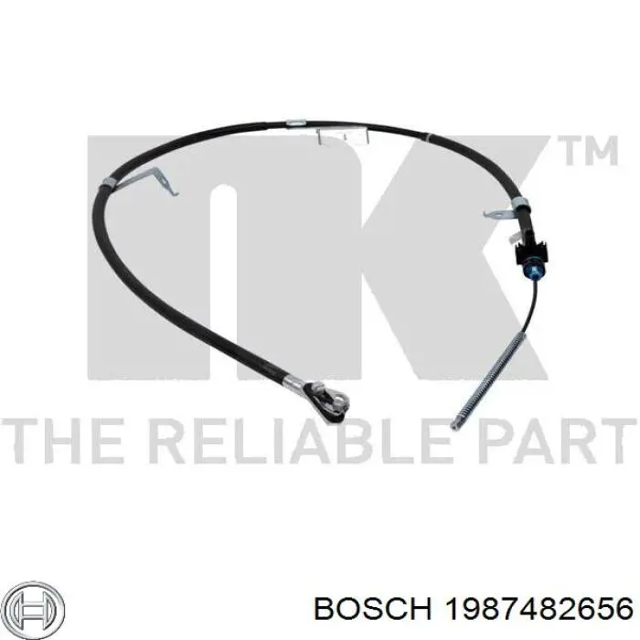 Трос ручного тормоза задний Bosch 1987482656 цена, от 24.07 USD