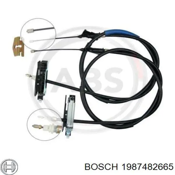 1987482665 Bosch трос ручного тормоза задний правый/левый