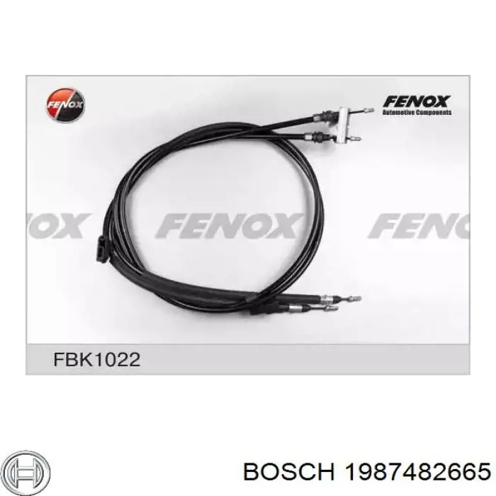 Задний трос ручника 1987482665 Bosch