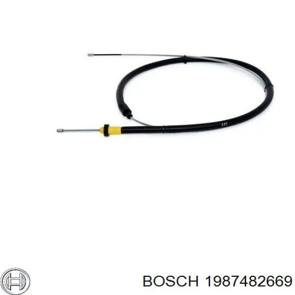 Задний трос ручника 1987482669 Bosch