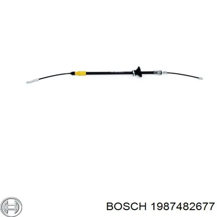 1987482677 Bosch cabo do freio de estacionamento dianteiro