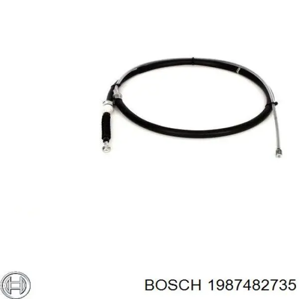 1987482735 Bosch cabo traseiro direito/esquerdo do freio de estacionamento