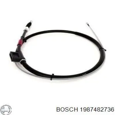 Задний трос ручника 1987482736 Bosch