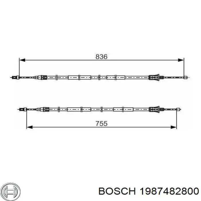 Купить 1987482800 Bosch Тормоз стояночный