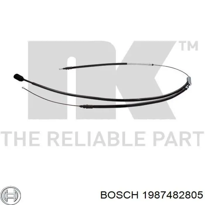 Cable de freno de mano, kit de coche 1987482805 Bosch