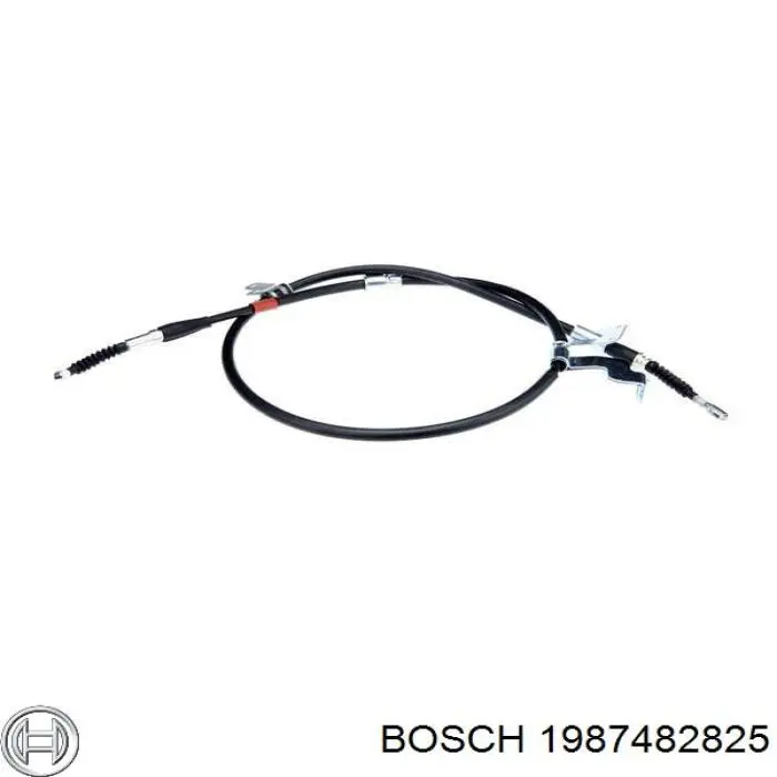 1987482825 Bosch cabo do freio de estacionamento traseiro esquerdo