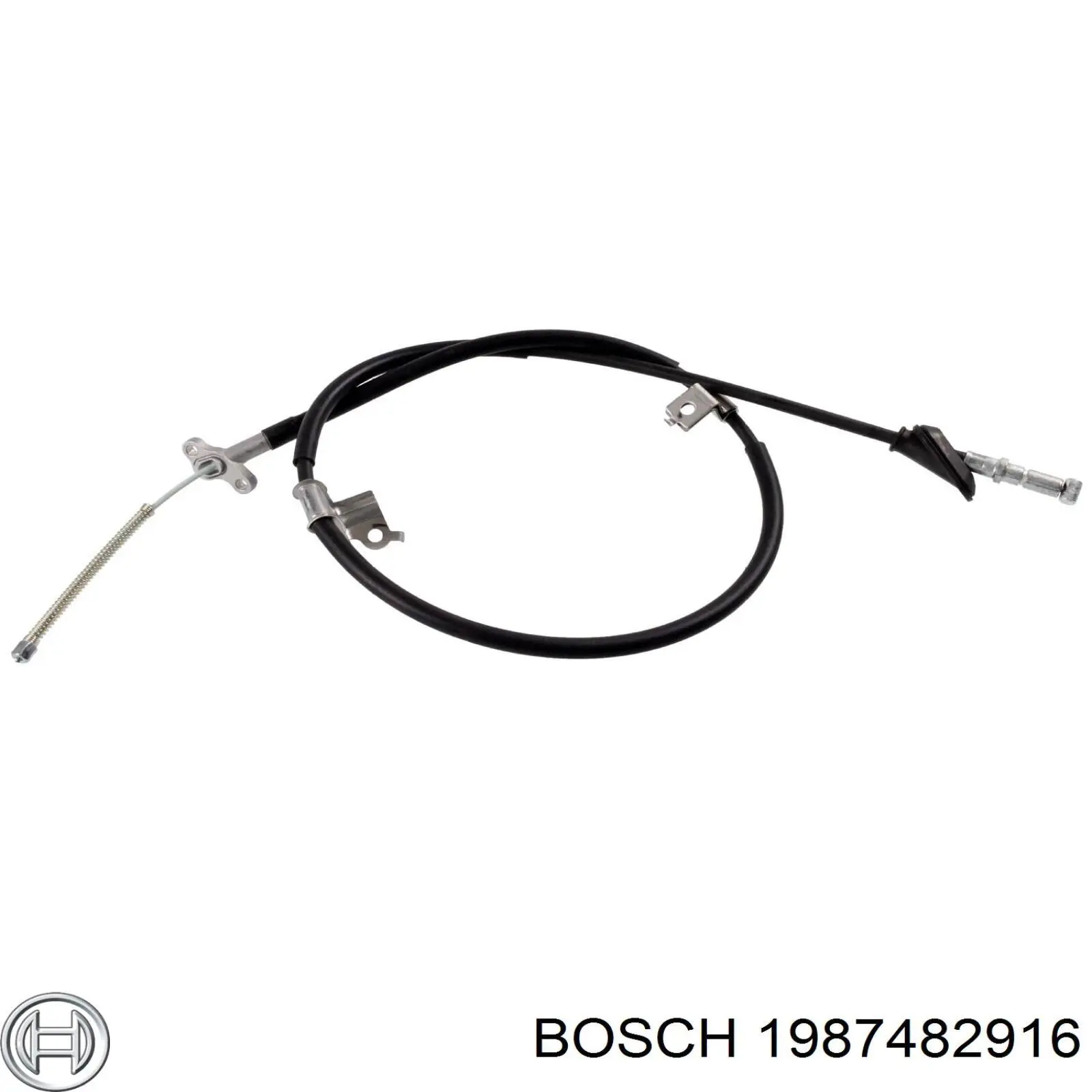 Трос ручника задний Bosch 1987482916