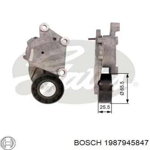 Натяжитель приводного ремня 1987945847 Bosch