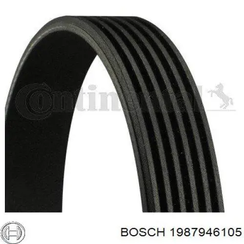 Ремінь приводний, агрегатів 1987946105 Bosch