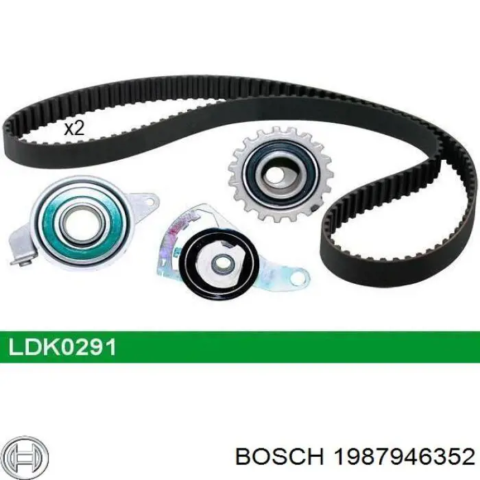 1987946352 Bosch Комплект ремня ГРМ