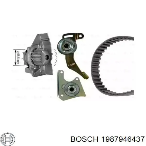 1987946437 Bosch комплект грм
