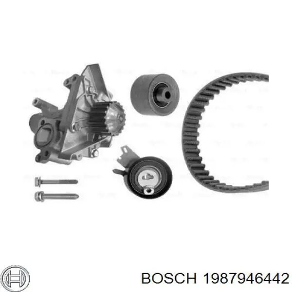 1987946442 Bosch correia do mecanismo de distribuição de gás, kit