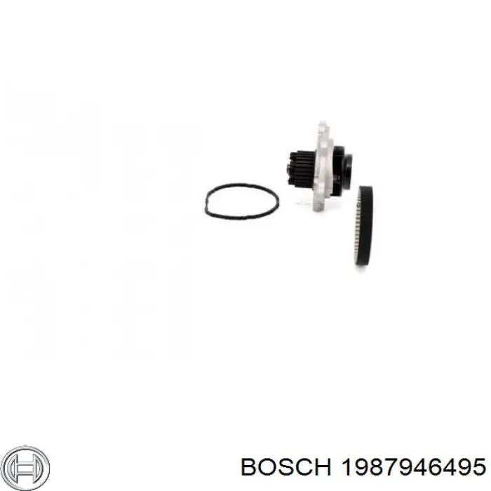 1987946495 Bosch bomba de água (bomba de esfriamento, montada com caixa)