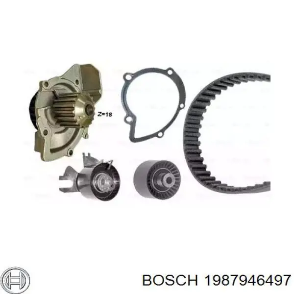 1987946497 Bosch correia do mecanismo de distribuição de gás, kit