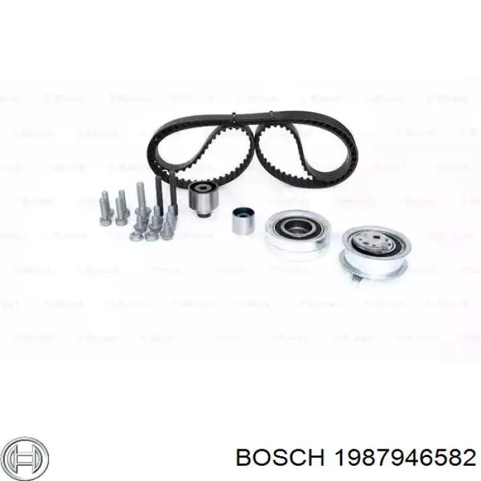 1987946582 Bosch correia do mecanismo de distribuição de gás, kit