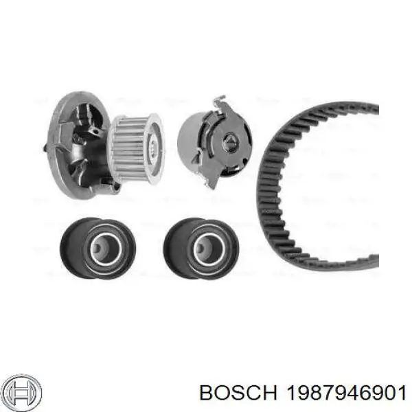 1987946901 Bosch correia do mecanismo de distribuição de gás, kit