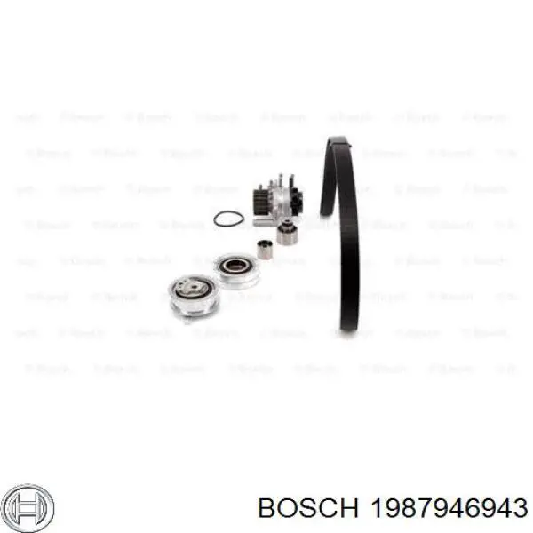 1987946943 Bosch correia do mecanismo de distribuição de gás, kit