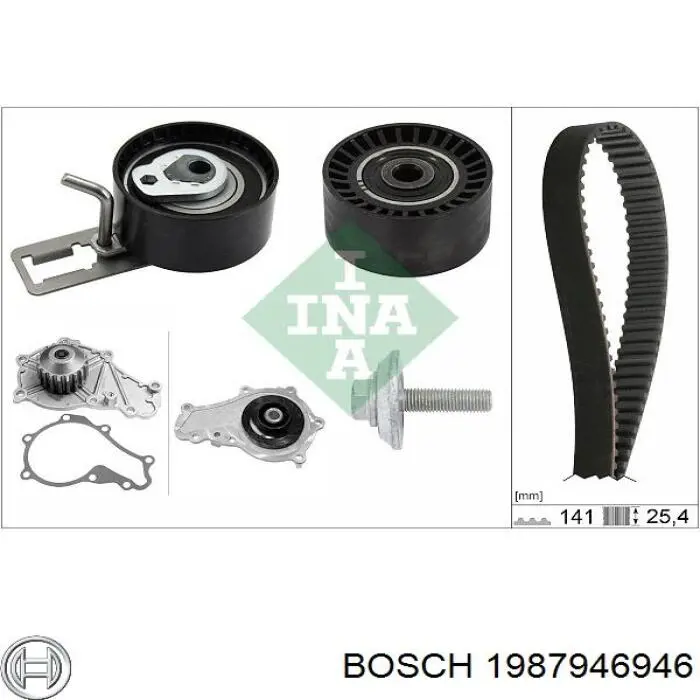 Ремень ГРМ, комплект Bosch 1987946946