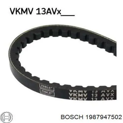Клиновый ремень Bosch 1987947502 цена, от 3.83 USD