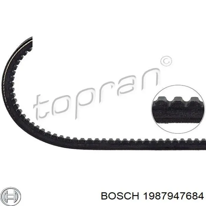 Ремень генератора 1987947684 Bosch