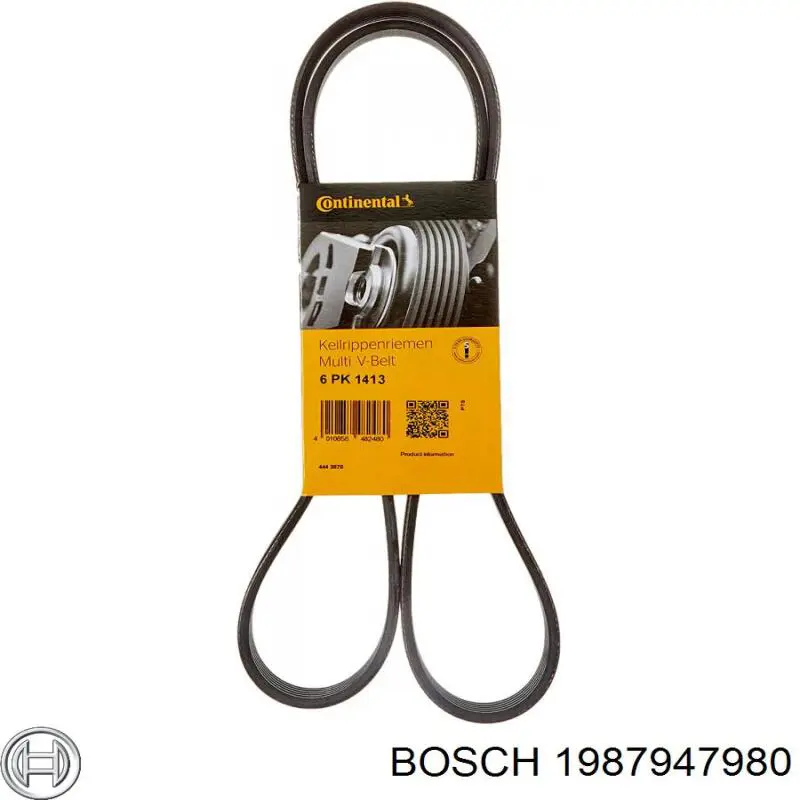 Ремень генератора 1987947980 Bosch