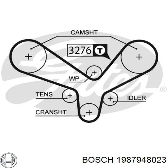 Купить 1987948023 Bosch Комплект ГРМ