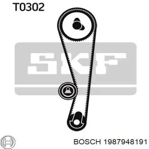 Купить 1987948191 Bosch Комплект ГРМ
