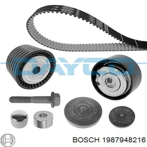 ГРМ ремни, комплект Bosch 1987948216 цена, от 80.68 USD