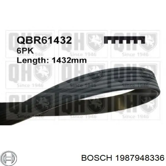 Ремень генератора 1987948336 Bosch