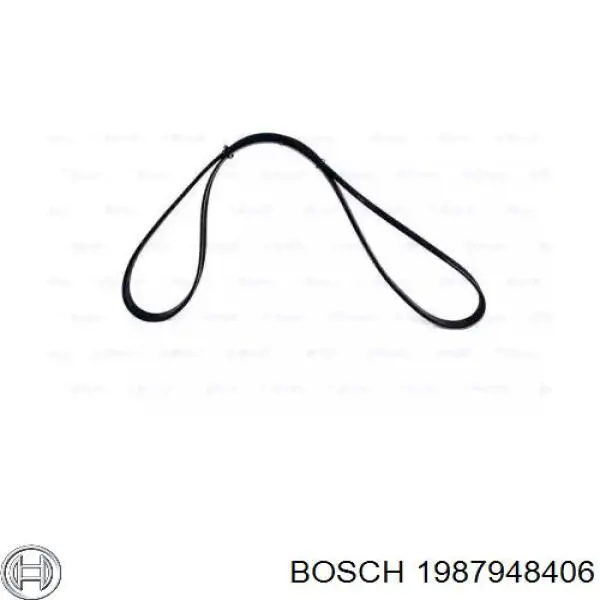 Ремінь приводний, агрегатів 1987948406 Bosch