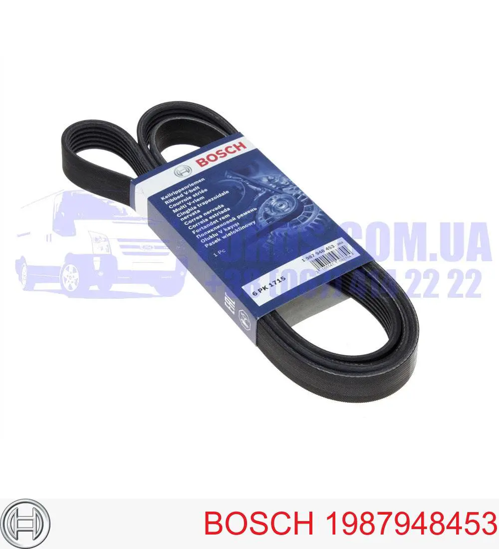 1987948453 Bosch correia dos conjuntos de transmissão