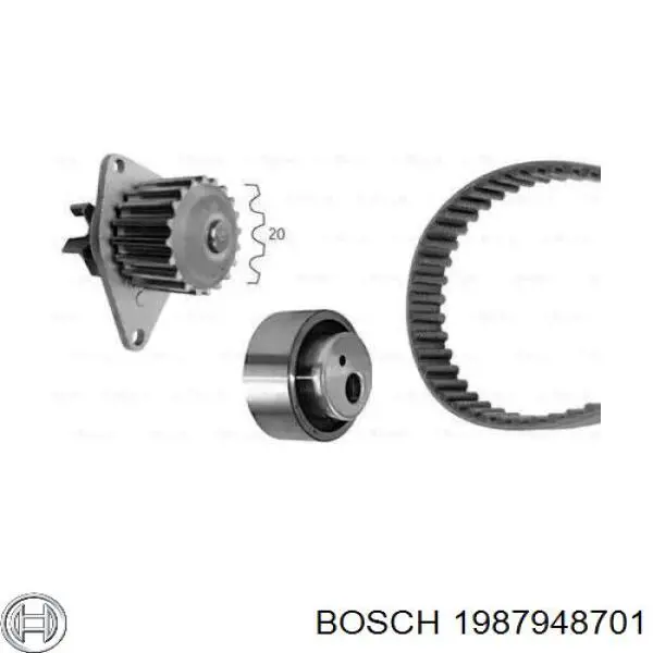 1987948701 Bosch комплект грм