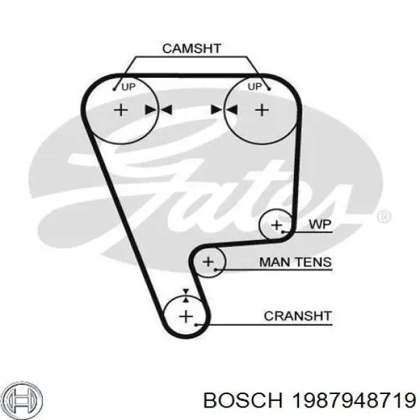 1987948719 Bosch ремень грм