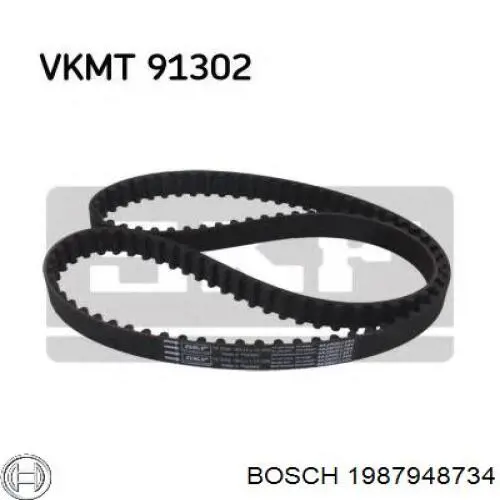 Зубчатый ремень Bosch 1987948734 цена, от 22.02 USD