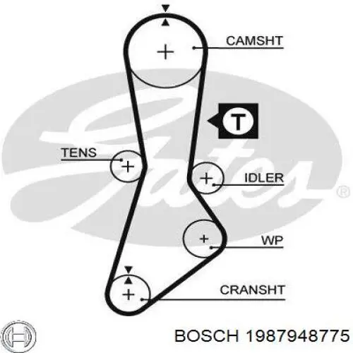 Ремень ГРМ 1987948775 Bosch