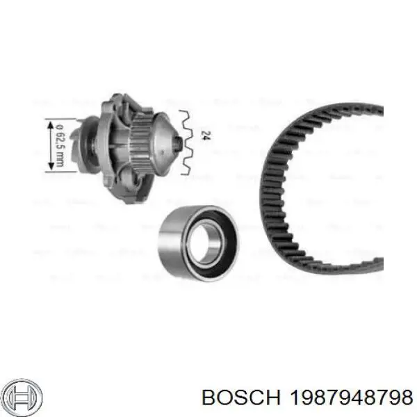 1987948798 Bosch комплект грм