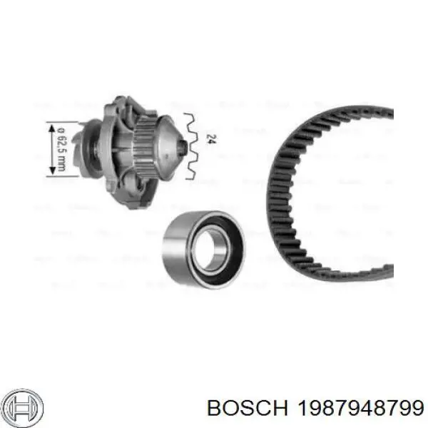 Комплект ремня ГРМ 1987948799 Bosch