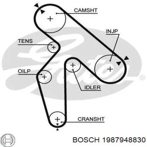 1987948830 Bosch Ремень двигателя