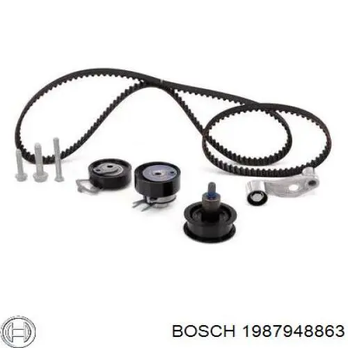 1987948863 Bosch Комплект ремня ГРМ