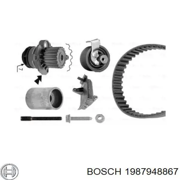 Комплект ГРМ 1987948867 Bosch