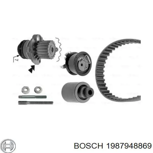 1987948869 Bosch комплект грм
