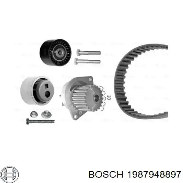 Комплект ремня ГРМ 1987948897 Bosch