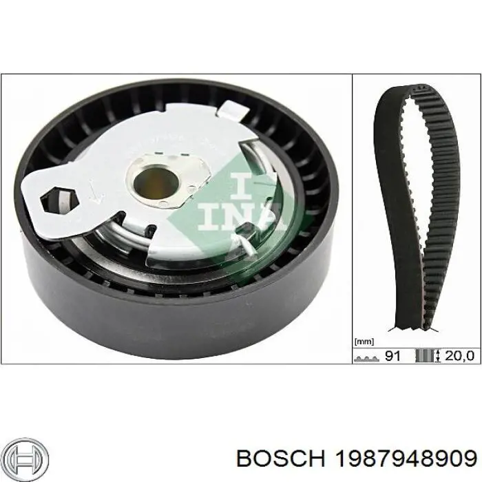 Купить 1987948909 Bosch Комплект ГРМ