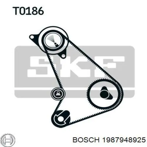 1987948925 Bosch Комплект ремня ГРМ