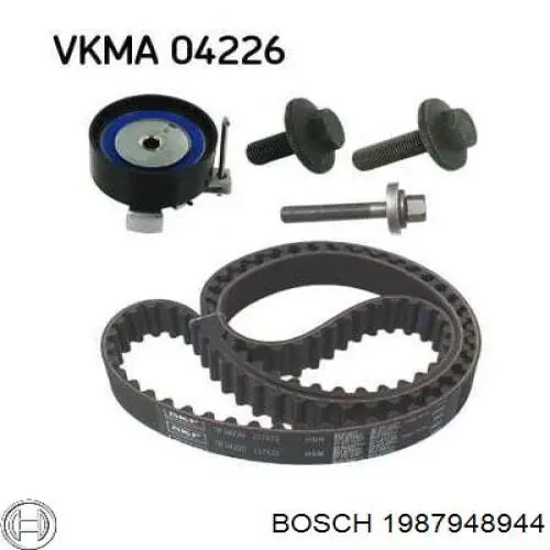 Ремень ГРМ, комплект Bosch 1987948944