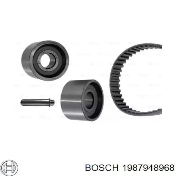 1987948968 Bosch correia do mecanismo de distribuição de gás, kit