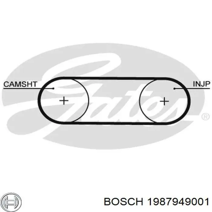1 987 949 001 Bosch ремень грм