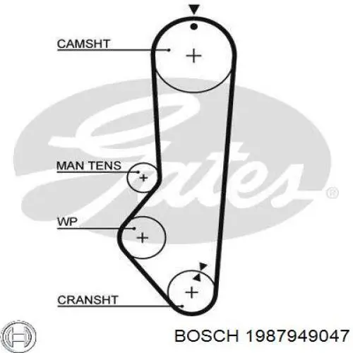 Ремень ГРМ 1987949047 Bosch