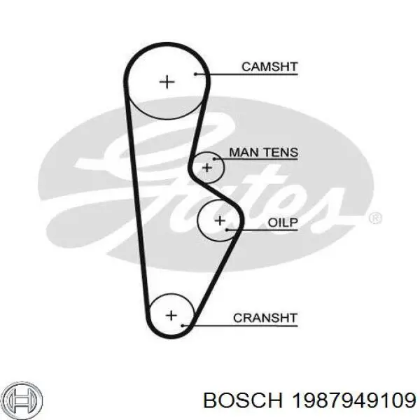 Ремень ГРМ 1987949109 Bosch