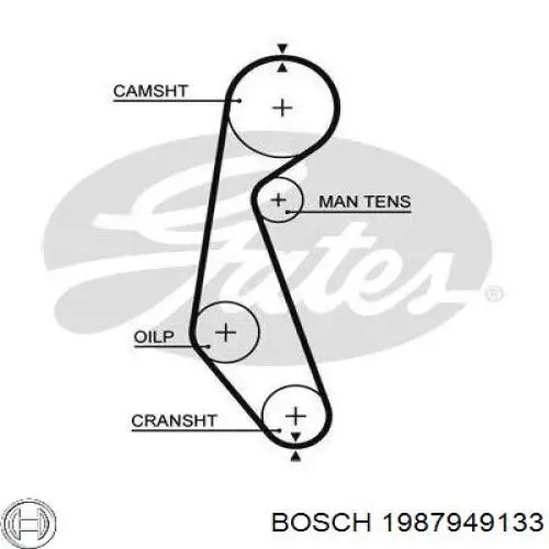 1987949133 Bosch ремень грм